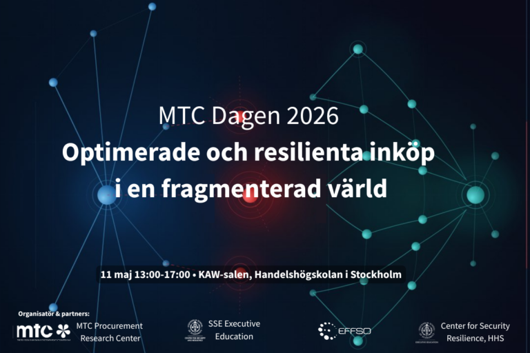 MTC-dagen 2026 om optimerade och resilienta inköp i en fragmenterad värld